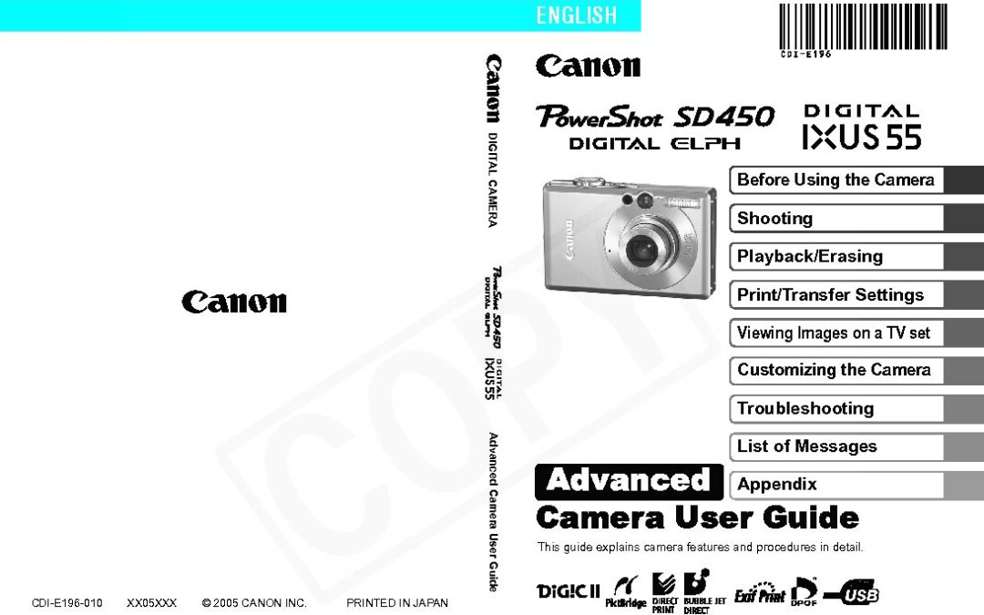 PowerShot SD450 Advanced