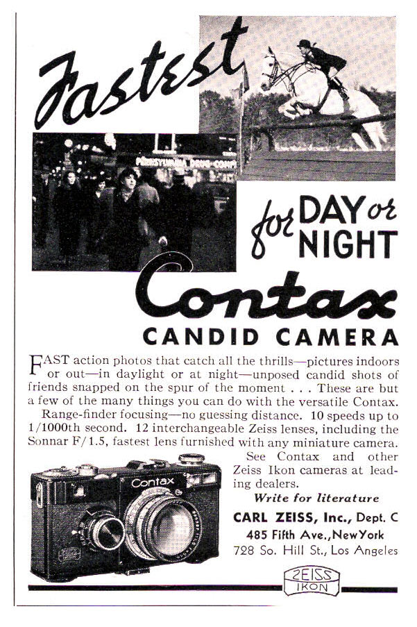Contax Ad 1936