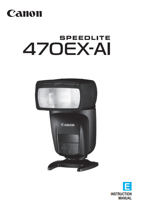 Speedlite 470EX-AI User Manual