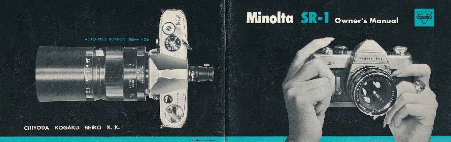 Minolta SR-1 Manual