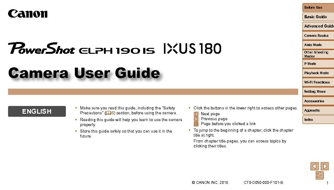 Ixus180 Manual