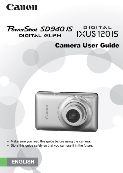 PowerShot SD 940 Manual