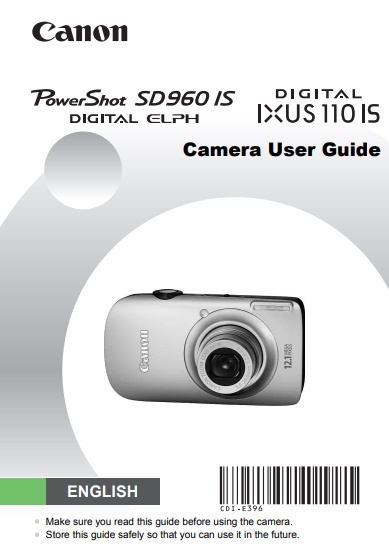 PowerShot SD960 User Manual