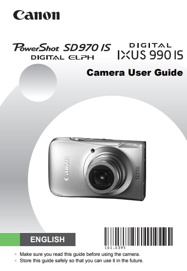 PowerShot SD970 IS User Manual