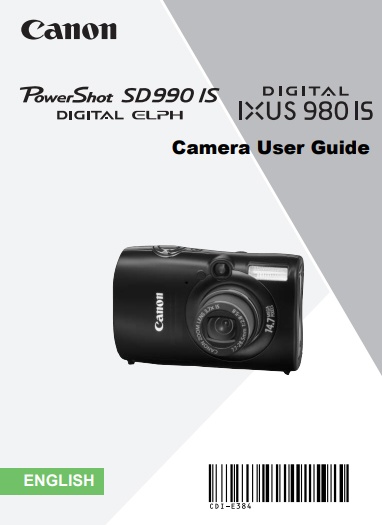 PowerShot SD990 IS User Manual