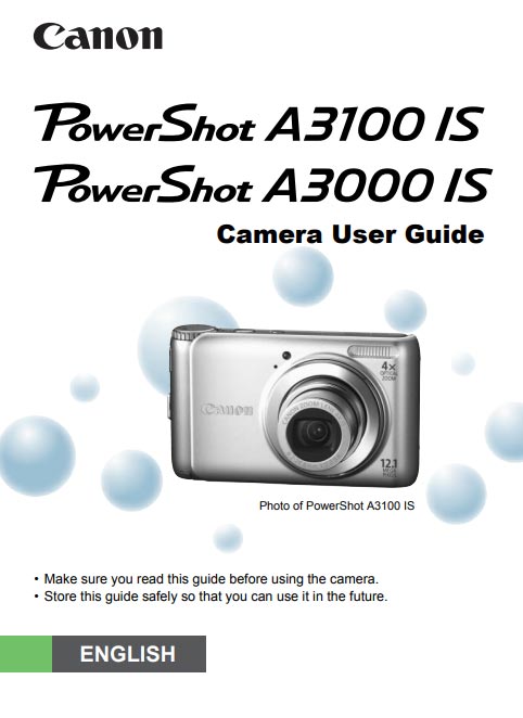 PowerShot A3000 Manual