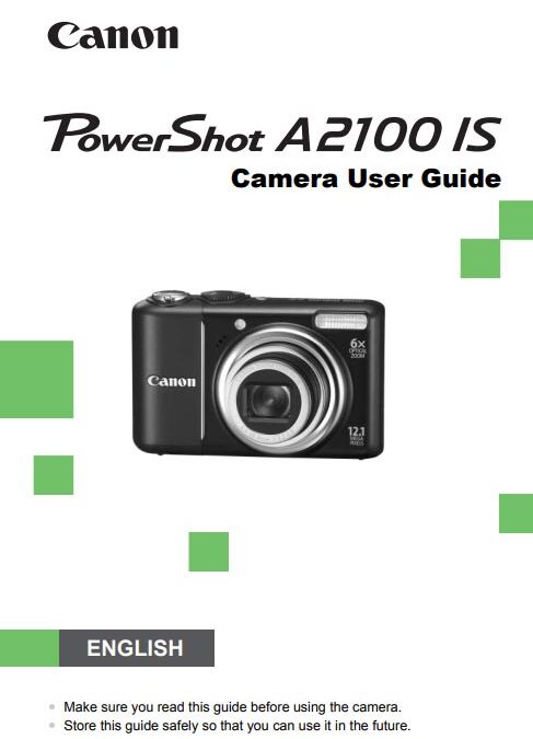 PowerShot A2100 User Manual
