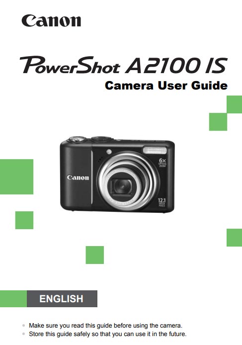 PowerShot A2100 User Manual