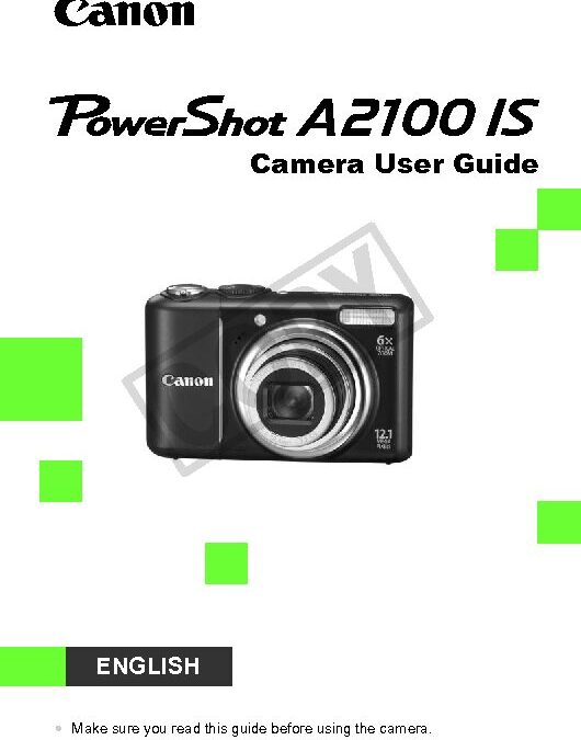 PowerShot A2100IS User Manual
