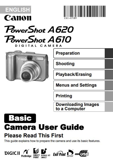 PowerShot 610 Basic Manual