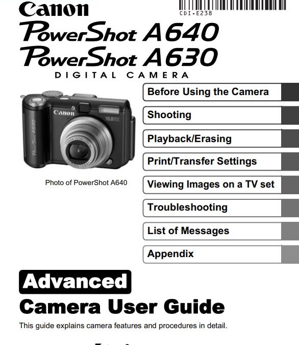 PowerShot A630-640 Advanced Manual