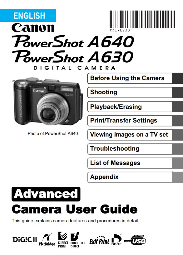 PowerShot A630-640 Advanced Manual
