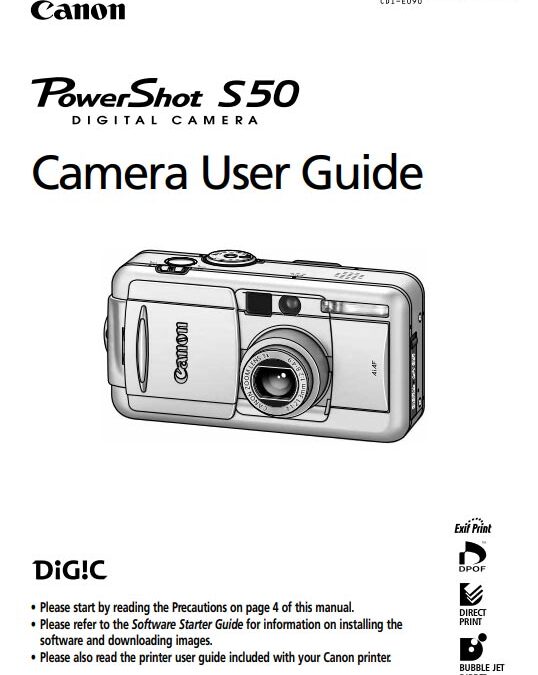PowerShot S50 User Manual