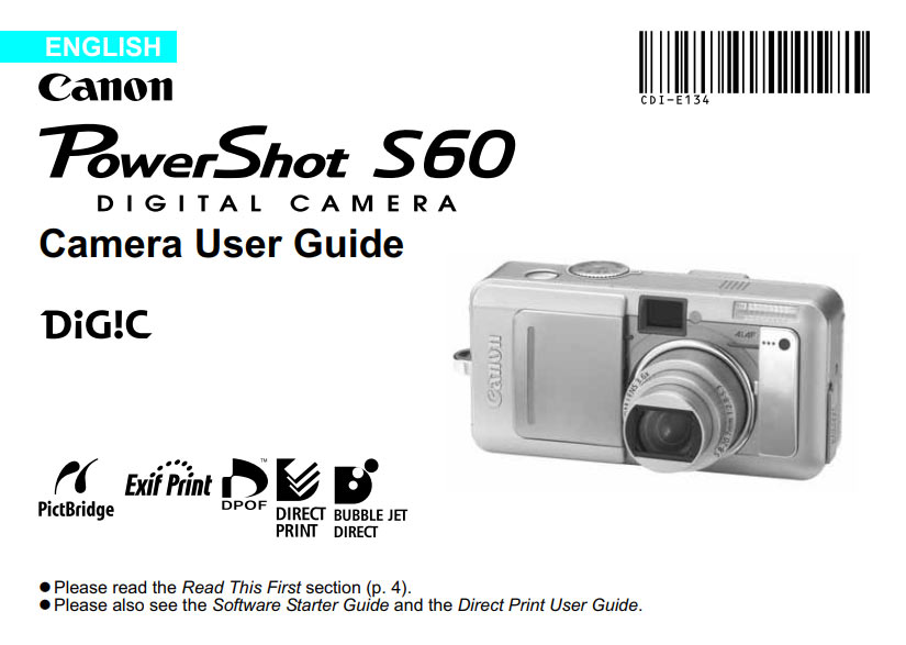 Powershot S60 User Guide