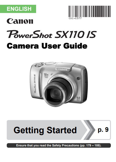 PowerShot SX110 IS Manual