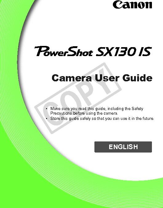 PowerShot SX130 IS Manual