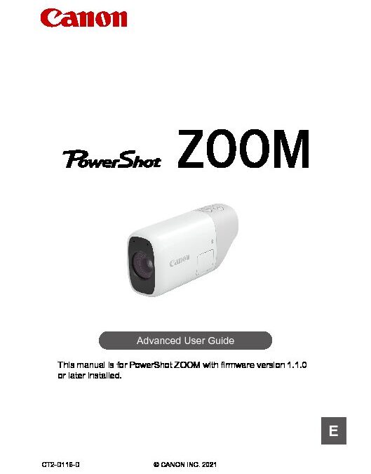 PowerShot Zoom User Manual