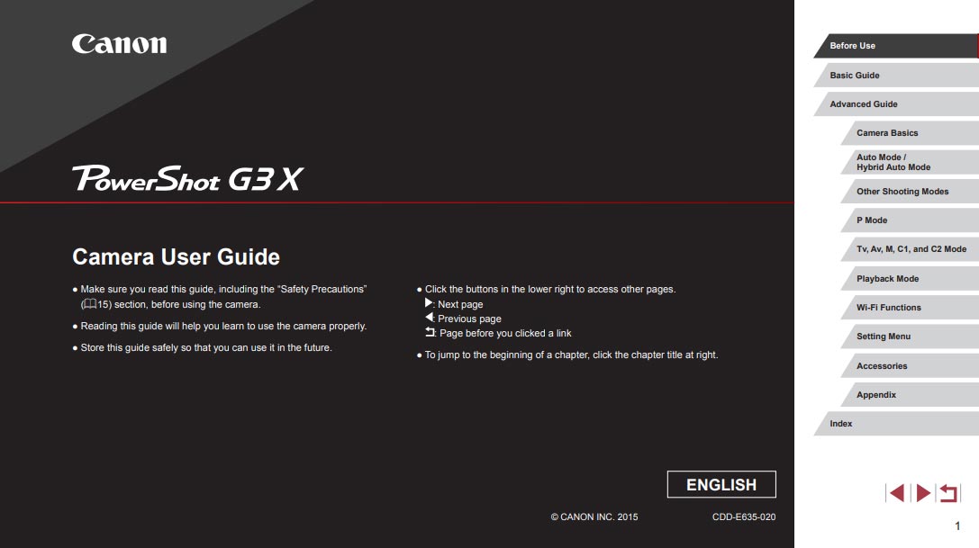 PowerShot G3X User Guide