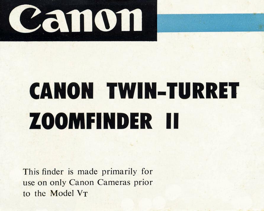 Canon Twin-Turret Zoomfinder II