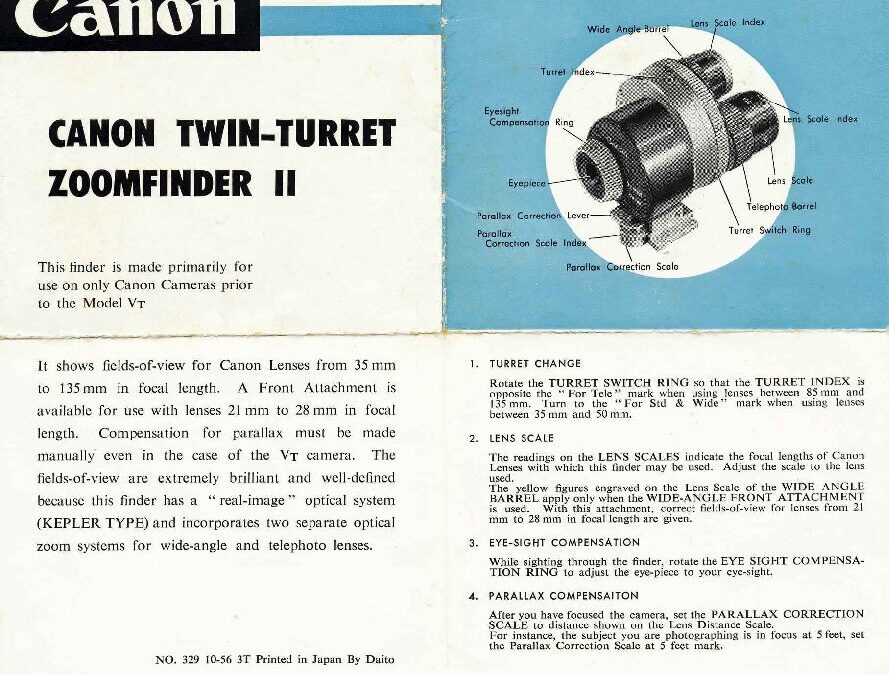 Canon Twin-Turret Zoomfinder II