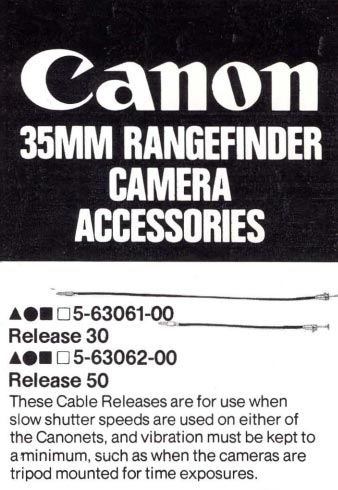 Canon 35mm Accessories