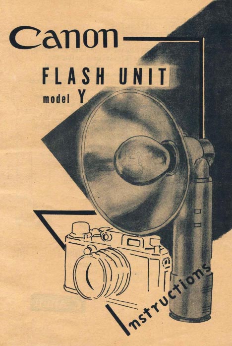 Canon Flash Unit Y Instructions