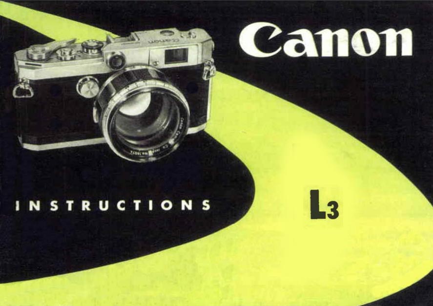 Canon L3 User Manual
