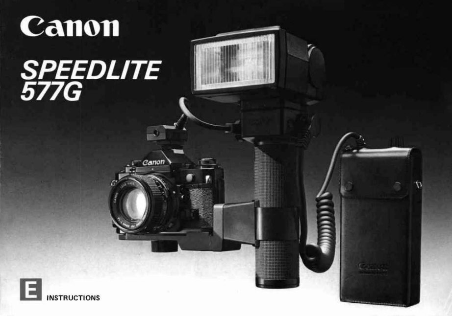 Canon Speedlite 577G Instruction Manual