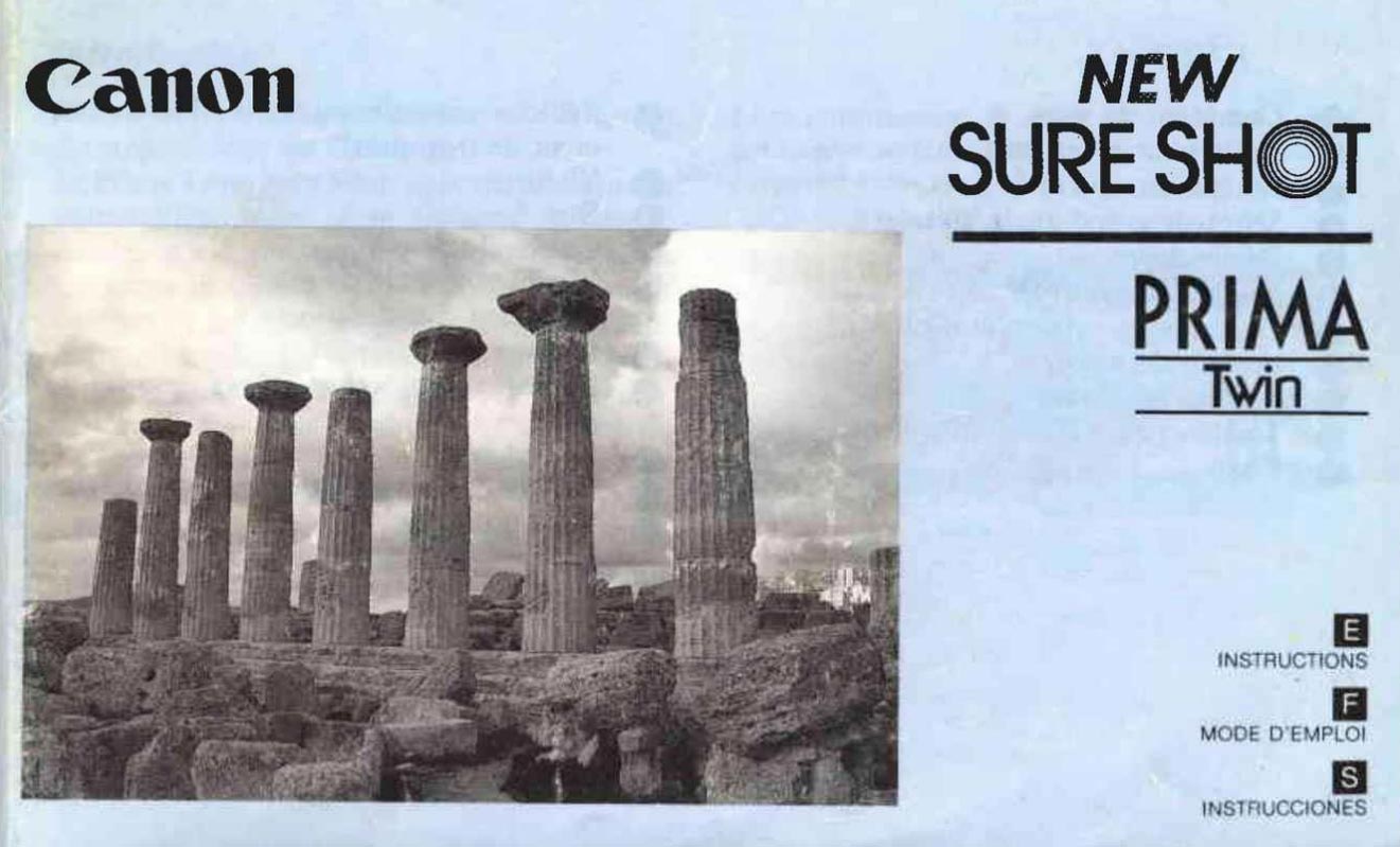 Canon New Sure Shot Manual