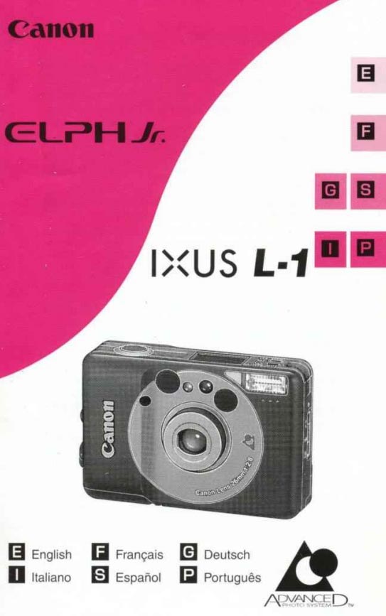 Canon Elph Jr User Manual