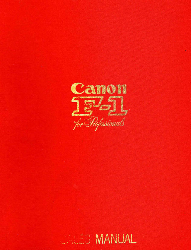 Canon F-1 for Professionals Brochure 