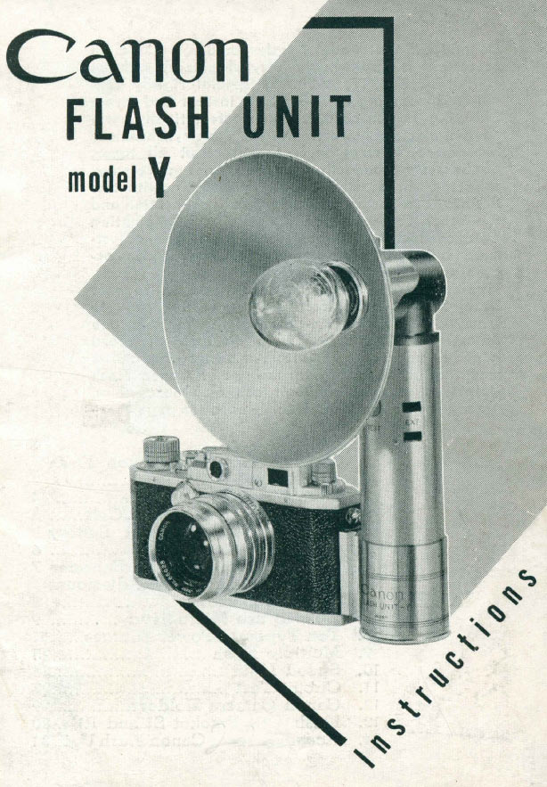 Canon Flash Unit Model Y Manual