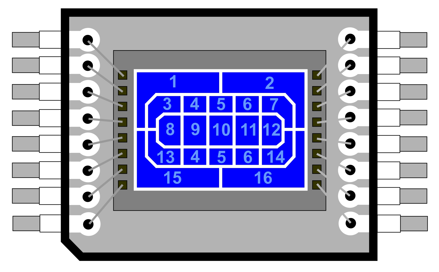 Sensor Chip 16 Zone Canon Multi Zone Silicon Photo Cell