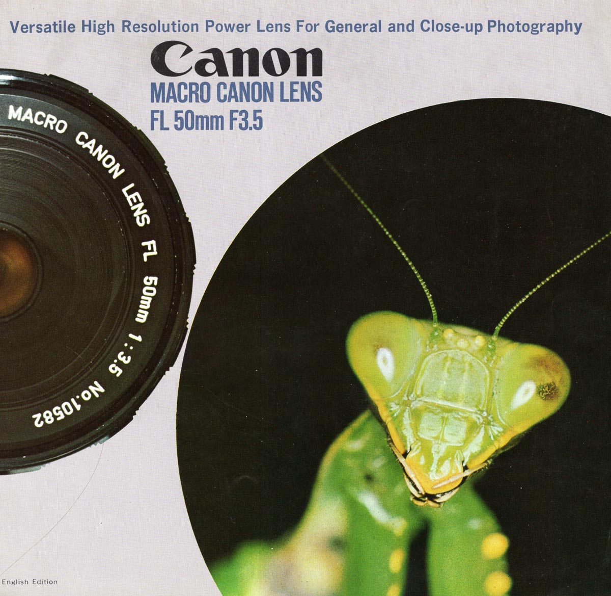 Canon FL 50mm f3.5 Macro Lens Canon FL 50mm f3.5 Macro Lens