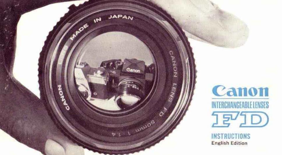 Canon FD Lenses Brochure