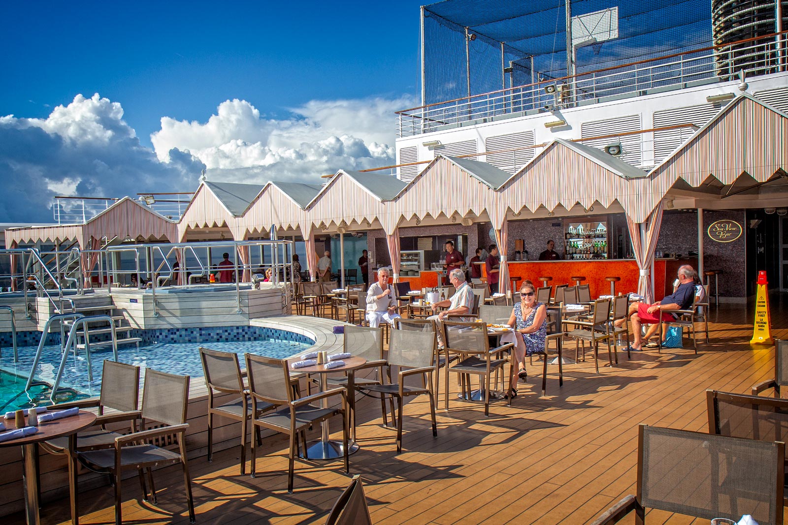 Lunch on the Lido Deck, MS Eurodam Lunch on the Lido Deck, MS Eurodam