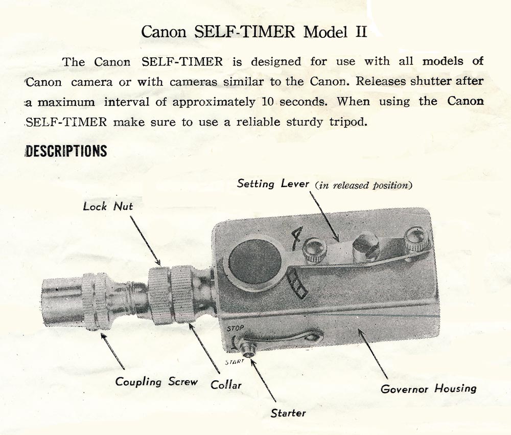 Canon Self Timer Model II